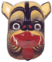 Mascara de Tigre usada en la Danza de los Tlacololeros